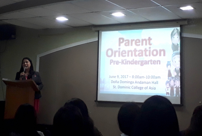 SDCA Hosts the First Kinder Parents Orientation